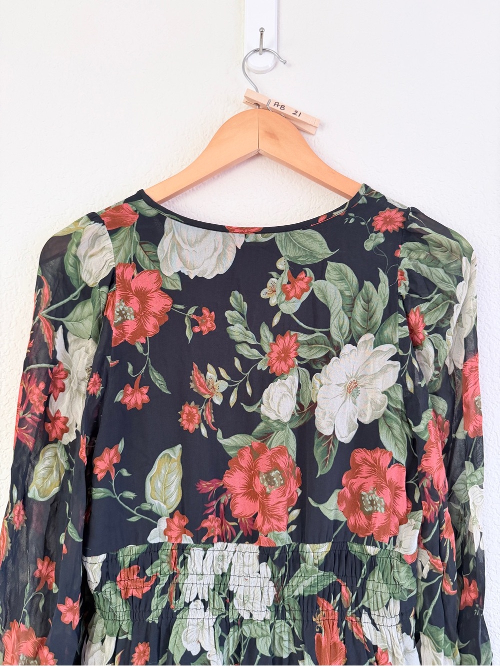 Anthropologie Somerset dress in Black Floral size small - Picture 12 of 15